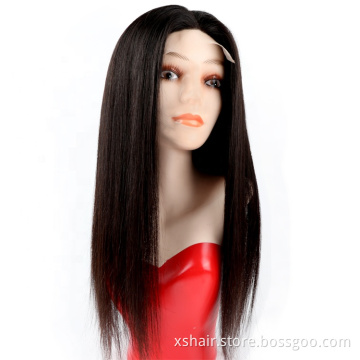 Wholesale remy human hair wigs lace front 5x5 Lace Frontal Straight Wig virgin cuticle aligned wigs for black women
